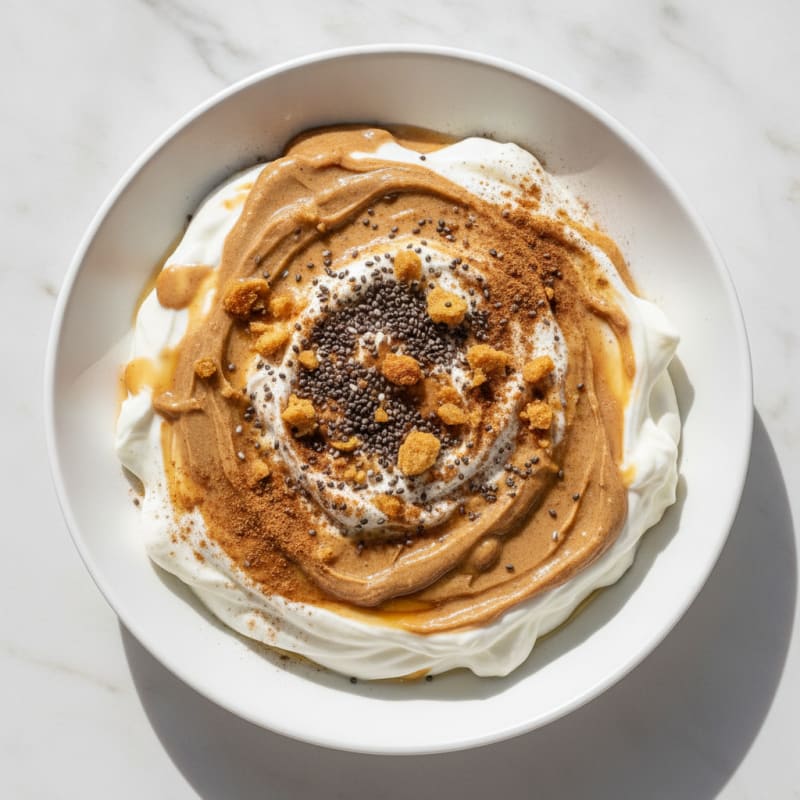 Silky Greek Yogurt Protein Pudding with Almond Butter