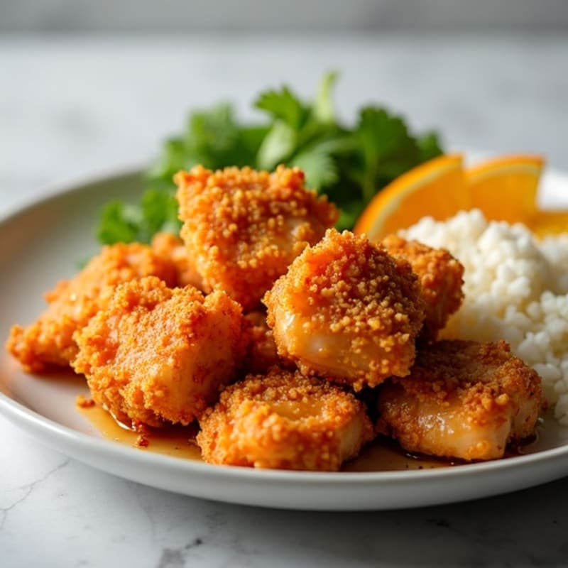 Crispy Air-Fried Orange Chicken