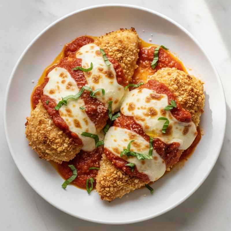 Baked Chicken Parmesan with Marinara