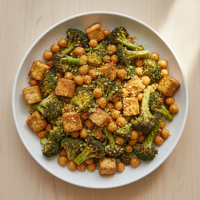 Roasted Vegetable and Chickpea Bowl