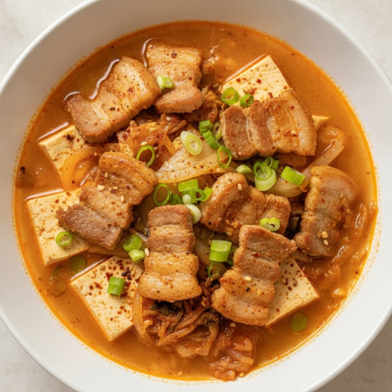 Kimchi Pork Belly Stew