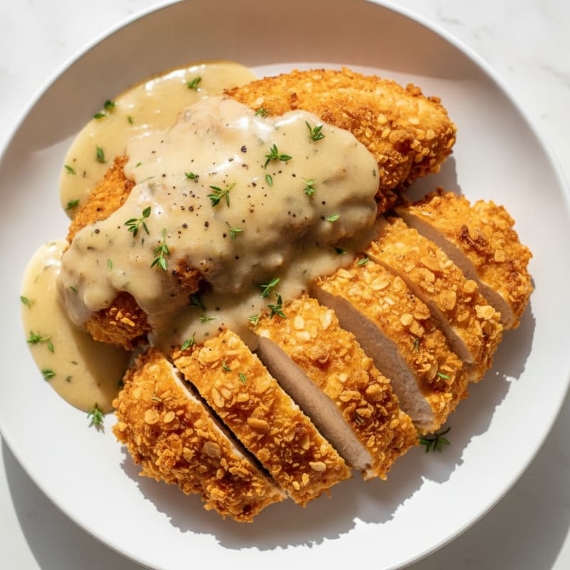 Buttermilk Fried Chicken with Creamy Gravy