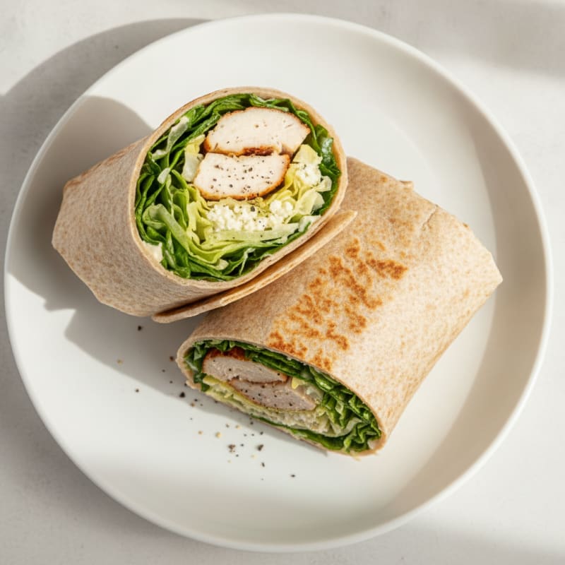 Chicken Caesar Salad Wraps