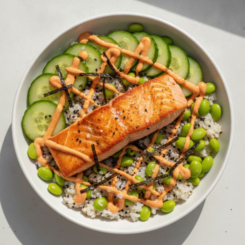 Salmon Sushi Rice Bowl