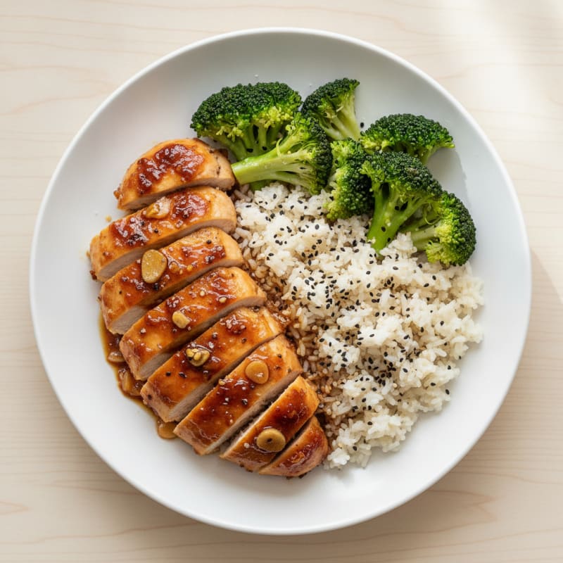 Teriyaki Glazed Chicken with Sesame Rice