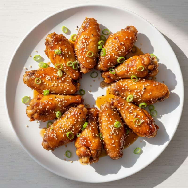 Honey-Garlic Glazed Chicken Wings