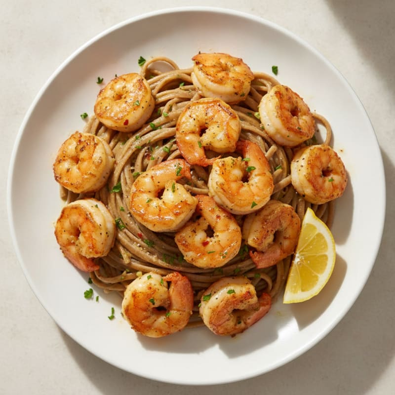 Garlic Butter Shrimp Scampi with Linguine