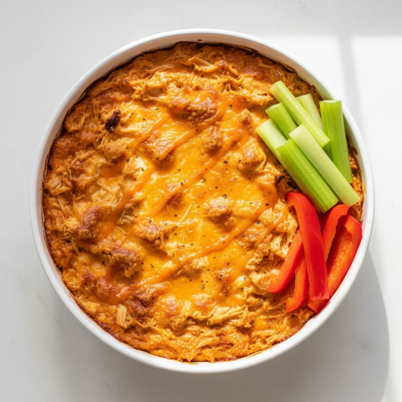 Buffalo Chicken Baked Dip