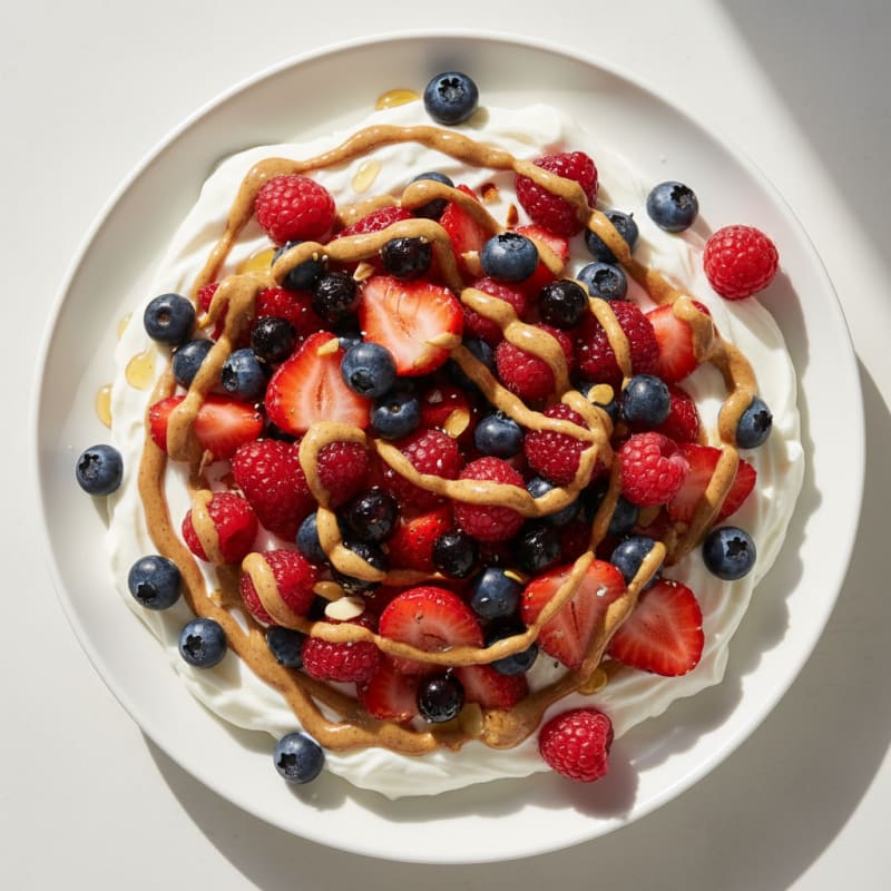 Creamy Greek Yogurt Protein Bowl with Mixed Berries