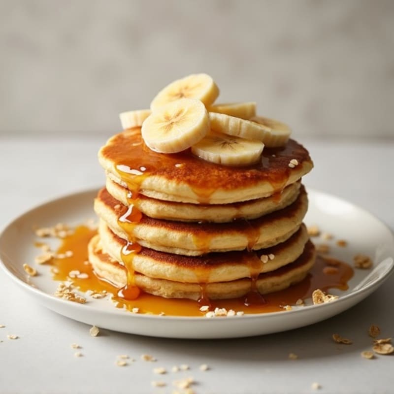 Caramelized Banana Protein Pancakes