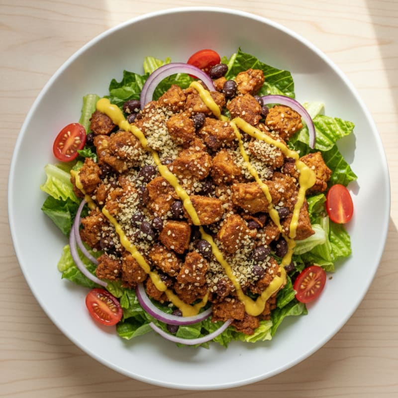 Hearty Vegan Burger Bowl