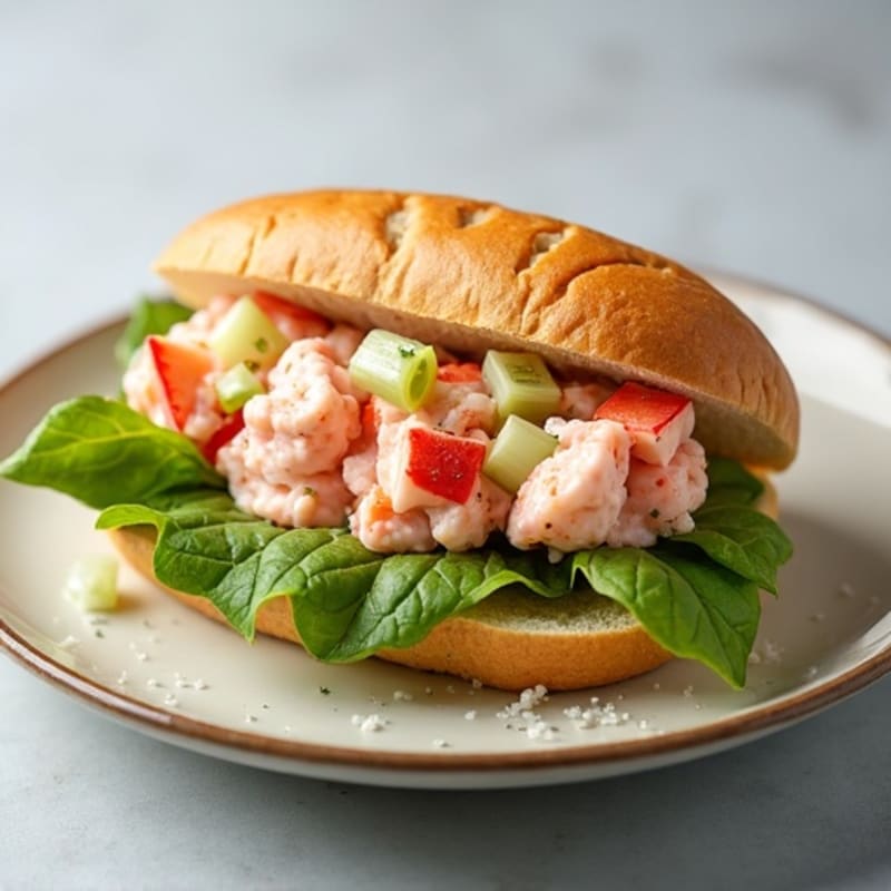 Lightened-Up Fresh Lobster Roll with Lemon-Herb Mayo