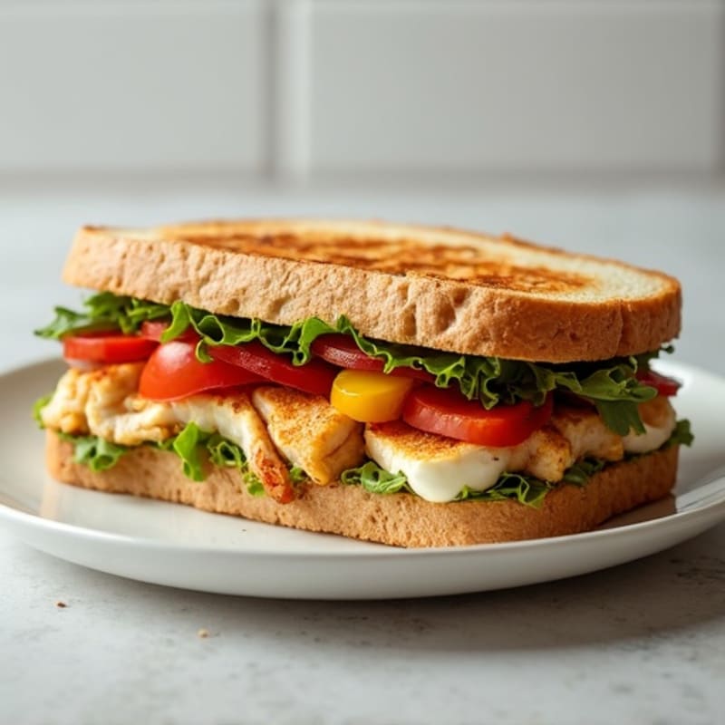 Crispy Roasted Vegetable Panini