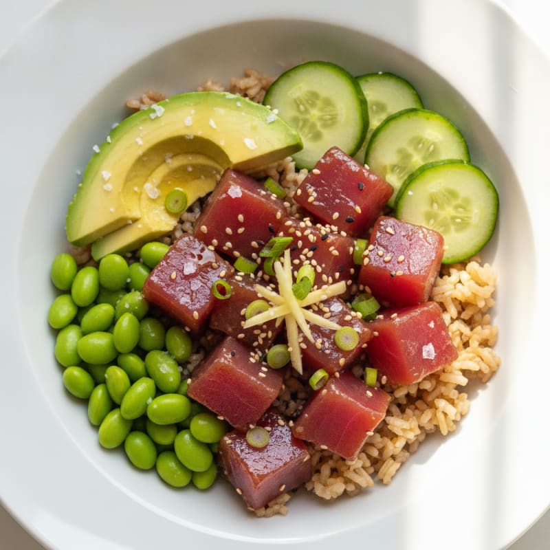 Hawaiian Ahi Tuna Poke Bowl
