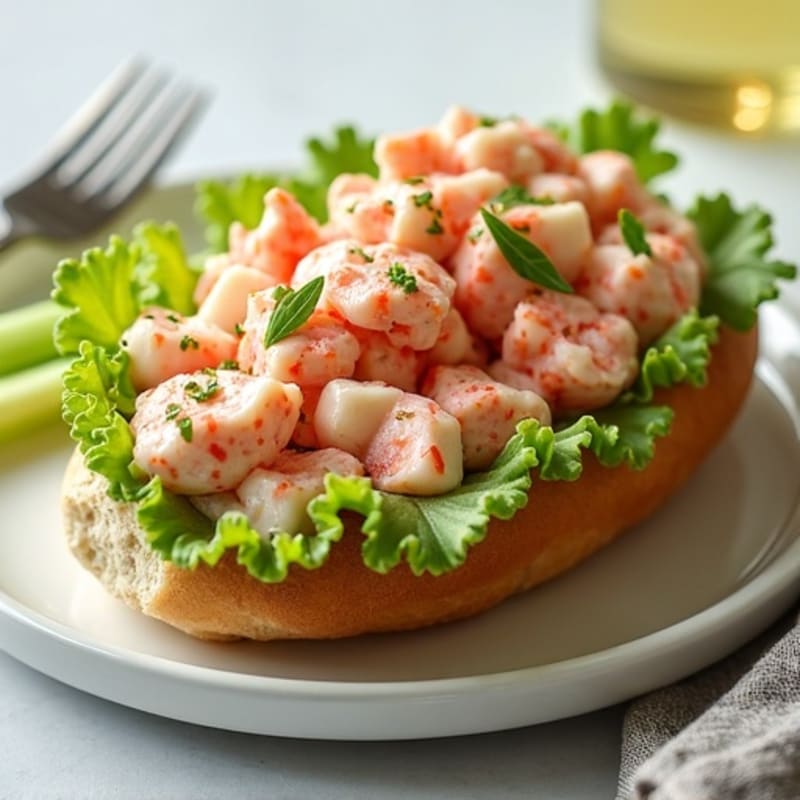 Lightened-Up Lemon-Herb Lobster Roll