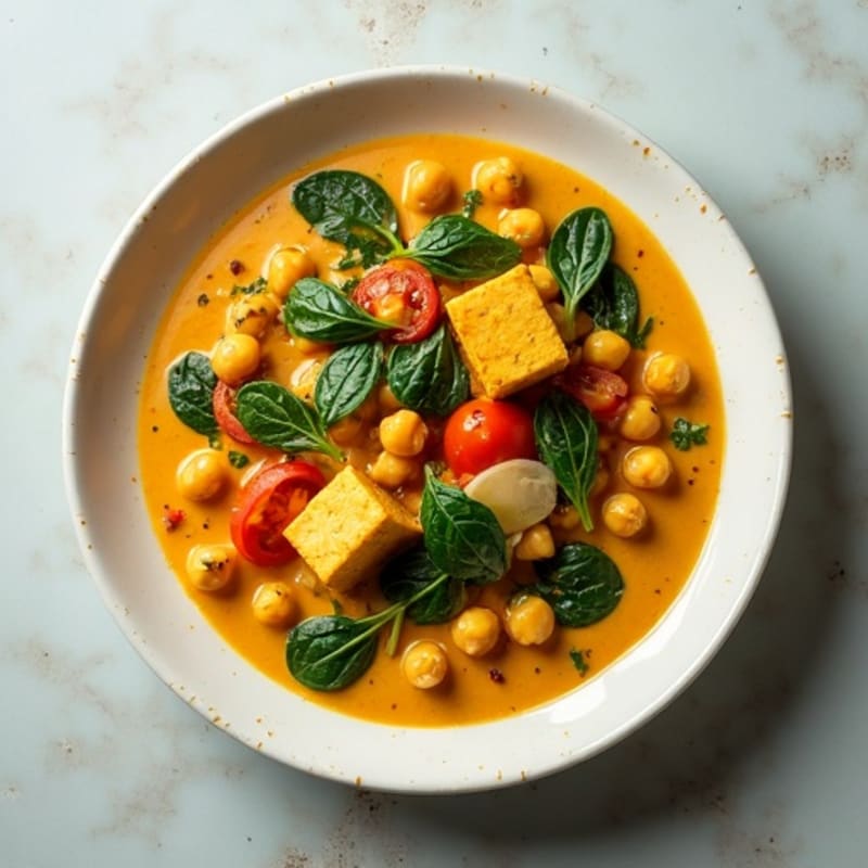 Creamy Coconut Chickpea and Spinach Curry