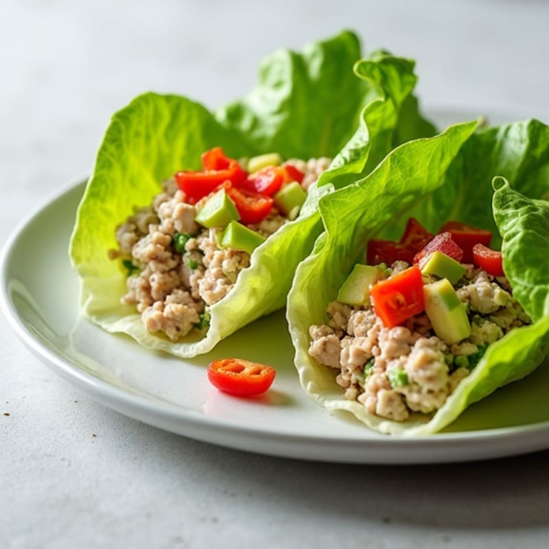 Tuna Salad Lettuce Wraps