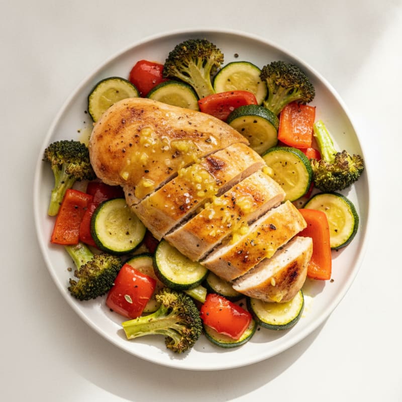 Lemon Herb Chicken with Roasted Vegetables