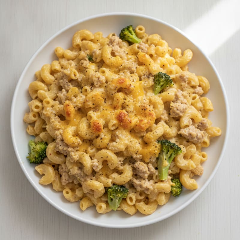 High-Protein Baked Macaroni and Cheese