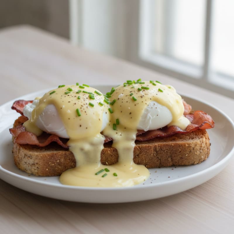 Eggs Benedict with Savory Hollandaise