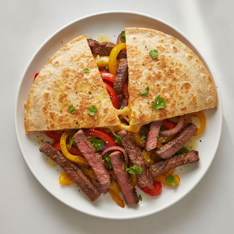 Seared Steak & Pepper Quesadillas