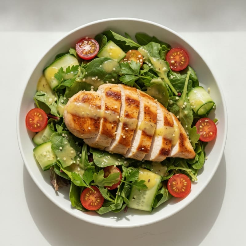 Garden Greens with Lemon-Herb Vinaigrette