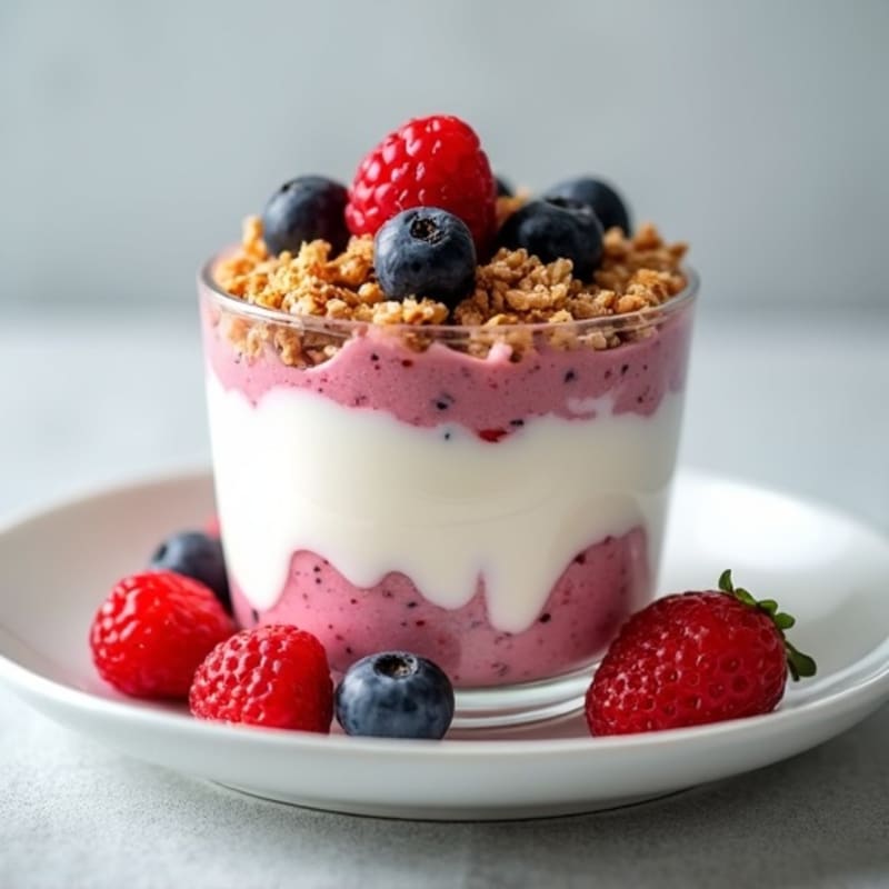 Creamy Greek Yogurt Protein Parfait with Mixed Berries