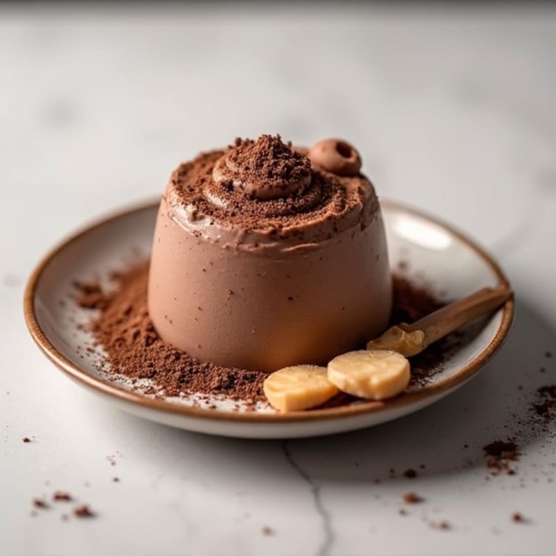 High-Protein Chocolate Greek Yogurt Mousse with Whey Protein
