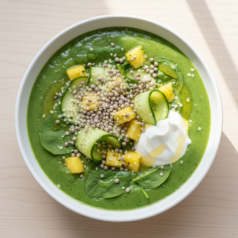 Zesty Pineapple Green Detox Juice