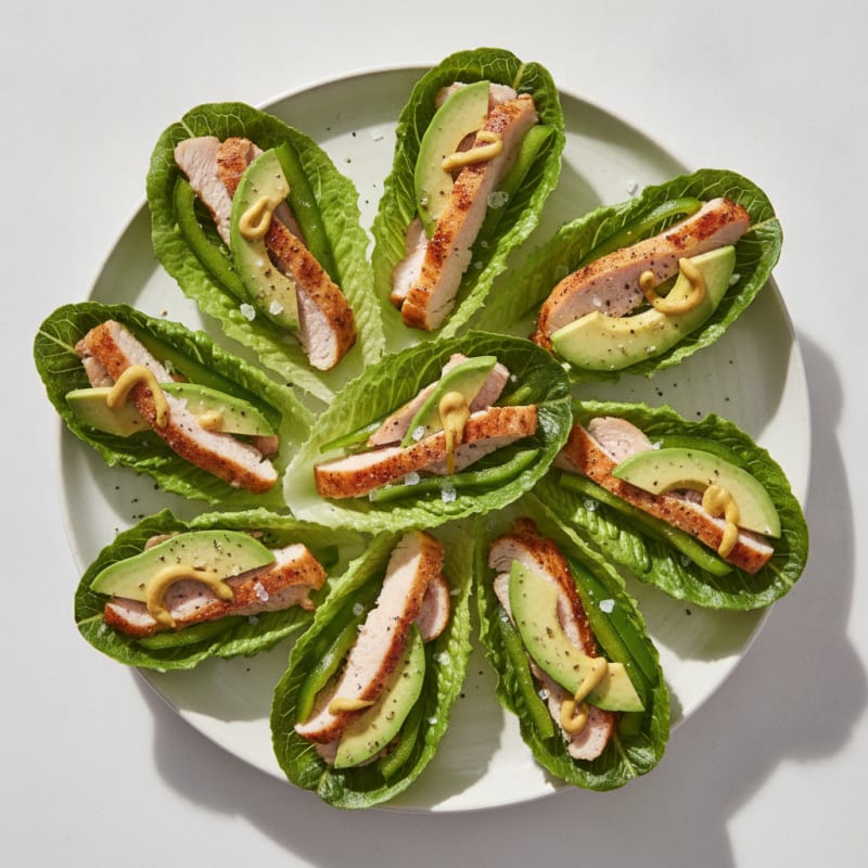 Turkey and Avocado Lettuce Wraps