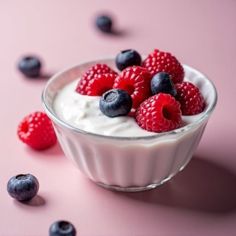 Silky Protein Yogurt with Mixed Berries