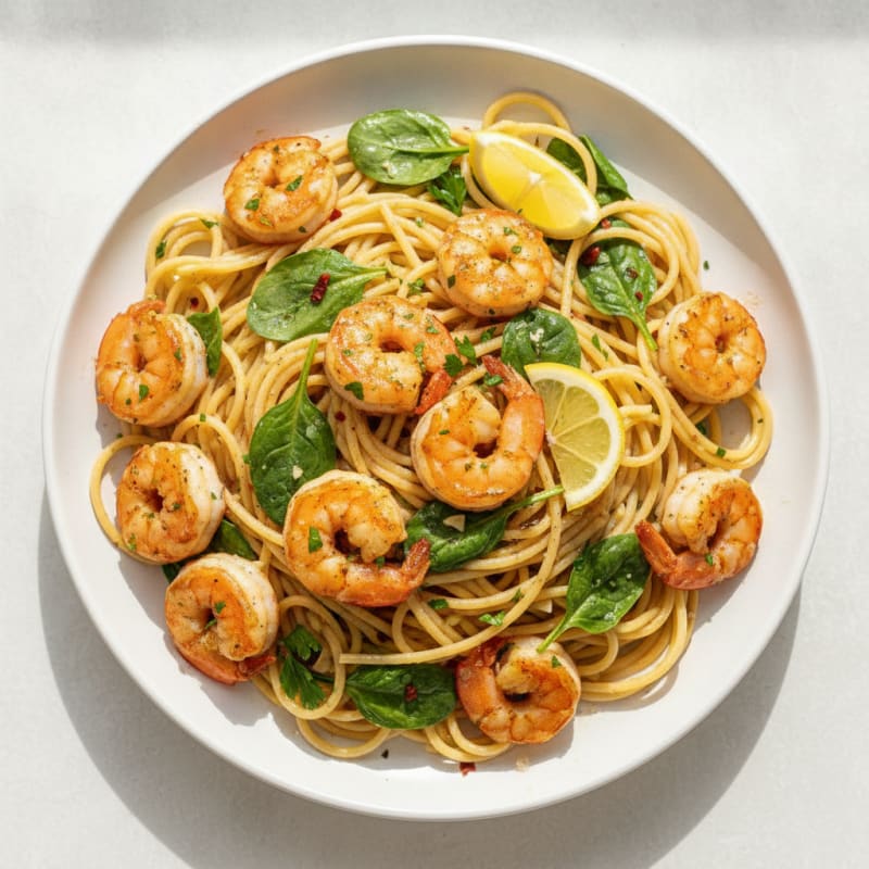 Garlic Butter Shrimp Scampi Pasta
