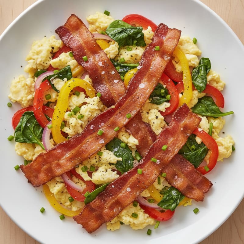 Turkey Bacon and Egg Breakfast Skillet