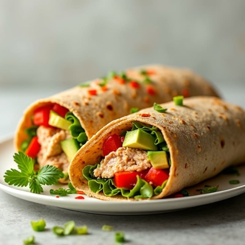 Fresh Spicy Tuna Wraps