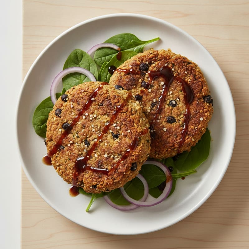 Hearty Black Bean and Tofu Burger Patties