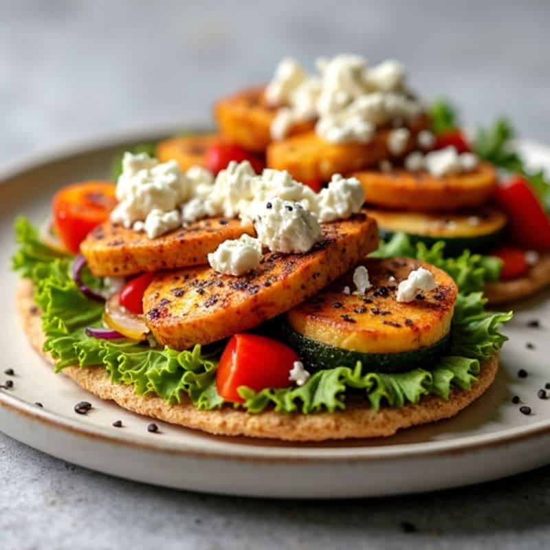 Crispy Roasted Vegetable Flatbread