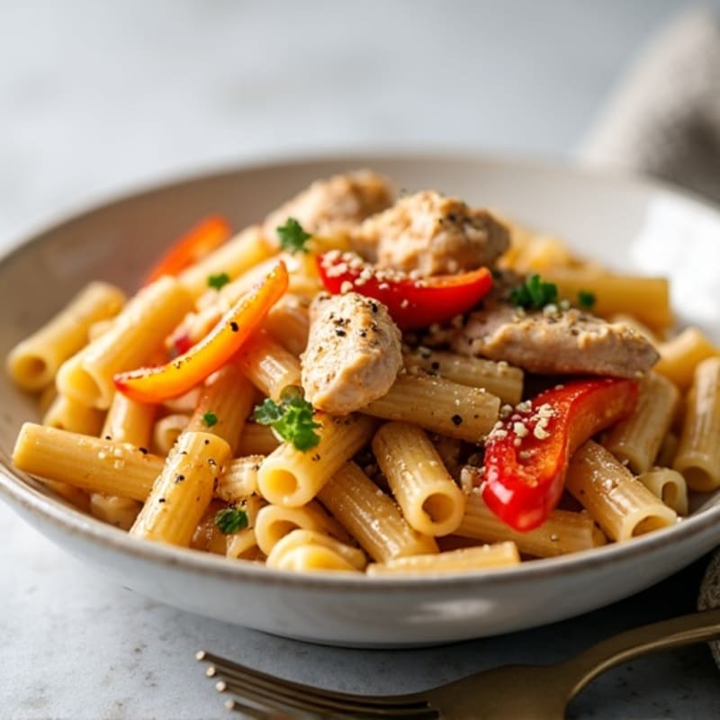 Creamy Cajun Chicken Pasta with Bell Peppers