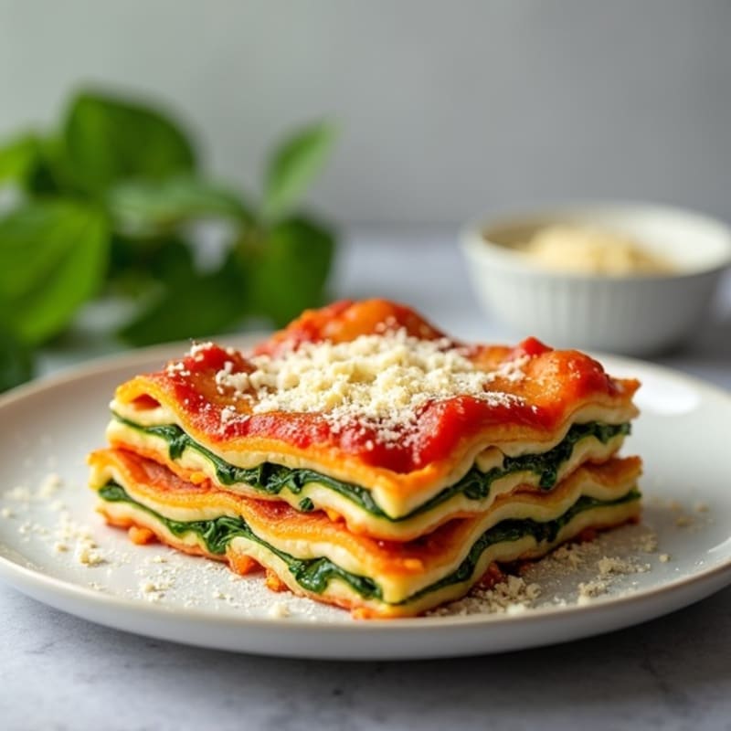 Creamy Lean Ground Turkey and Spinach Lasagna