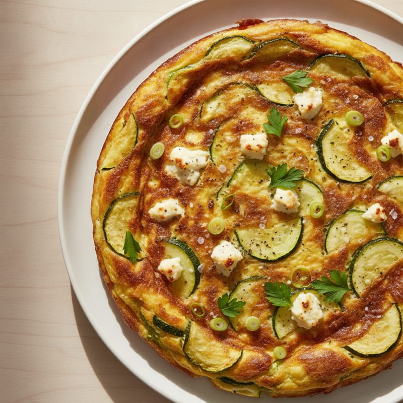Baked Zucchini and Feta Frittata