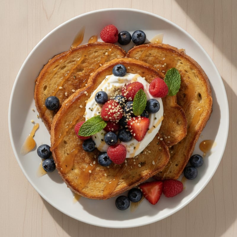 Sourdough French Toast with Berries