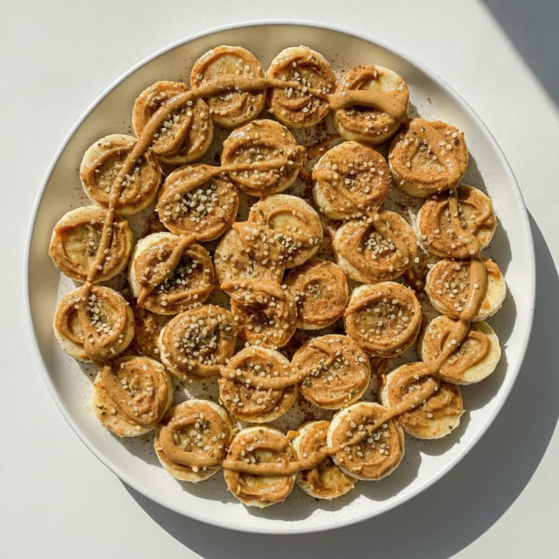 High-Protein Almond Butter Banana Bites