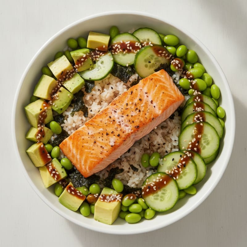 Salmon Sushi Rice Bowl