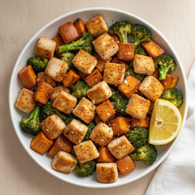 Roasted Chicken and Sweet Potato Bowl
