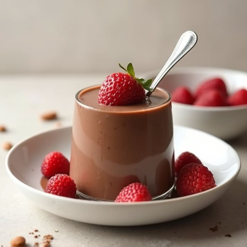 Silky Chocolate Protein Pudding with Greek Yogurt