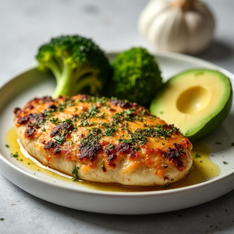 Crispy Herb-Crusted Sheet Pan Chicken with Roasted Broccoli