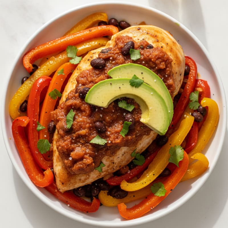 Chicken and Salsa Baked