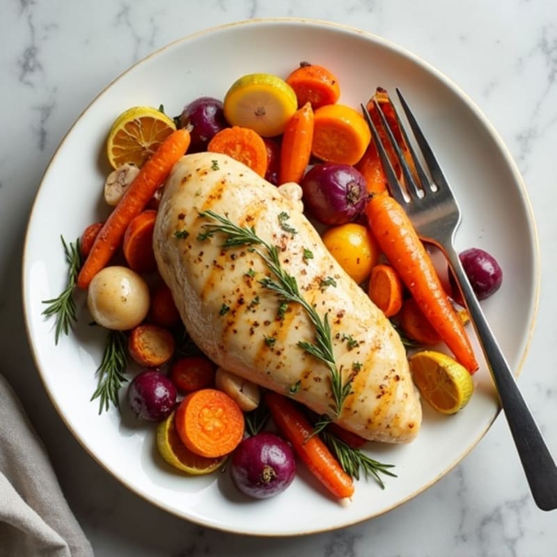 Sheet Pan Lemon Herb Chicken and Roasted Root Vegetables