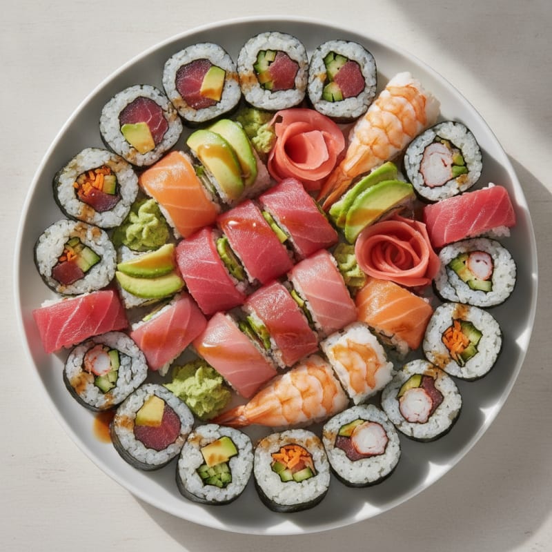 Assorted Fresh Sushi Rolls