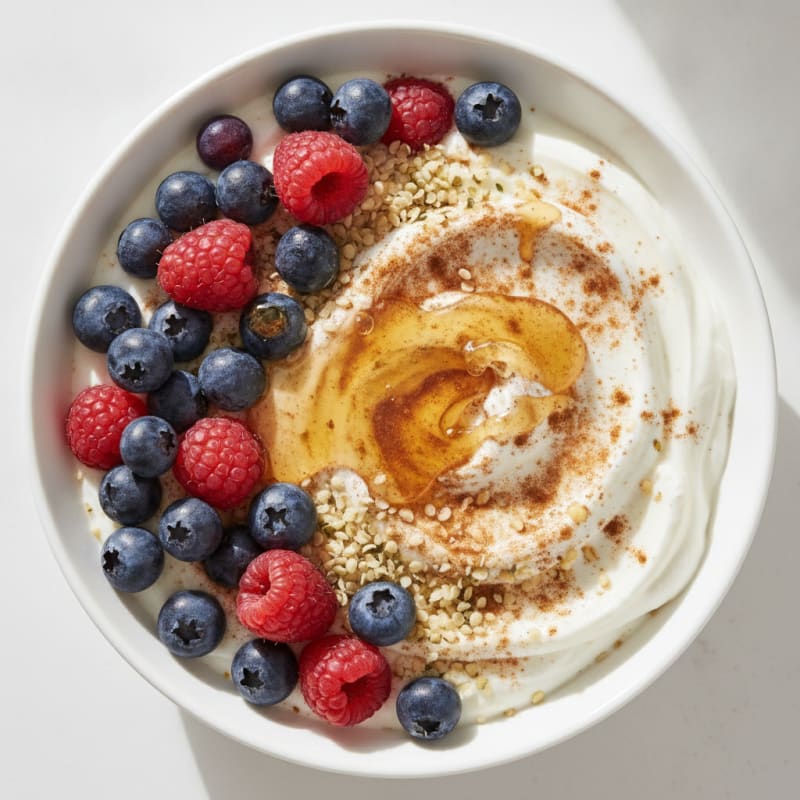 Greek Yogurt with Berries and Honey