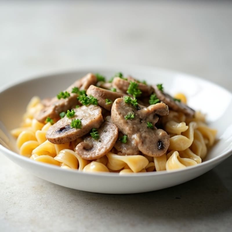 Creamy Greek Yogurt Beef Stroganoff with Mushrooms